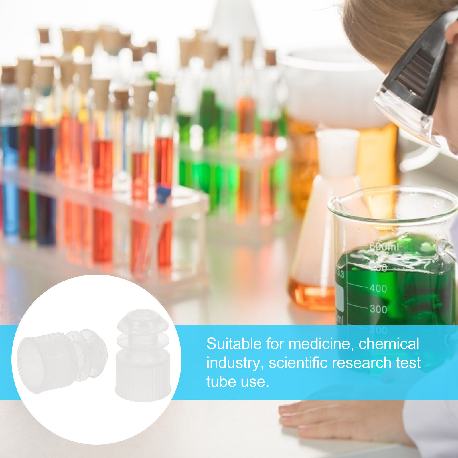 100Pcs 실험실 테스트 튜브 스토퍼 플러그 과학 실 - Science Experiment 리뷰 및 가격
