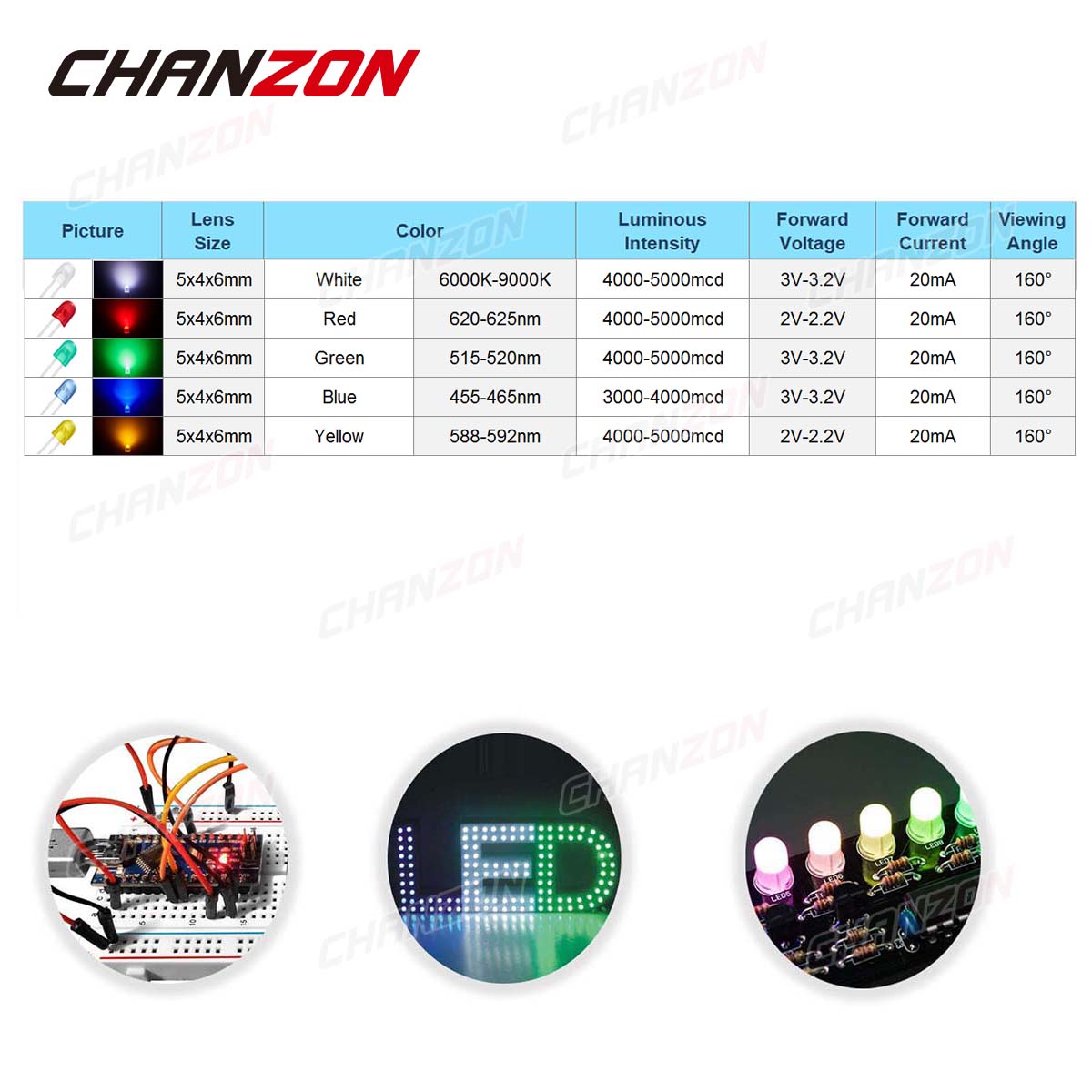 100 개 5mm 타원형 LED 다이오드 546 흰색  - Hobby Is Science 리뷰 및 가격