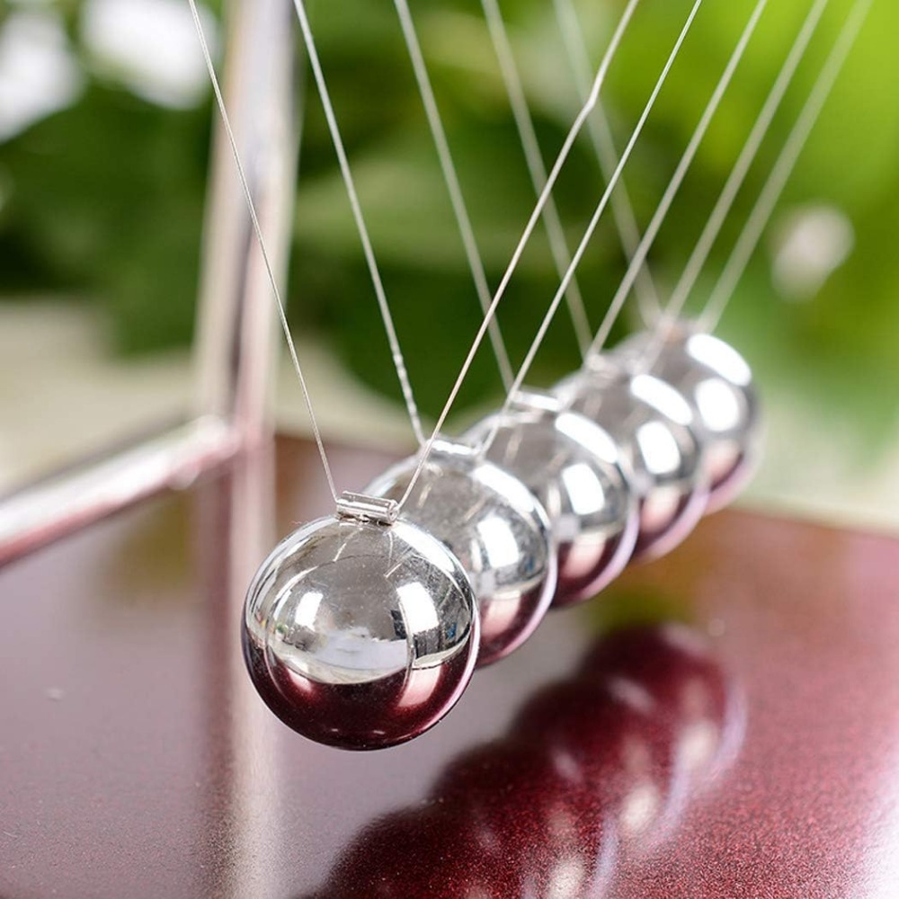 뉴턴 크래들 밸런스 스틸 볼 영구 운동 충돌 공 학교  - Newton Cradle Large 리뷰 및 가격