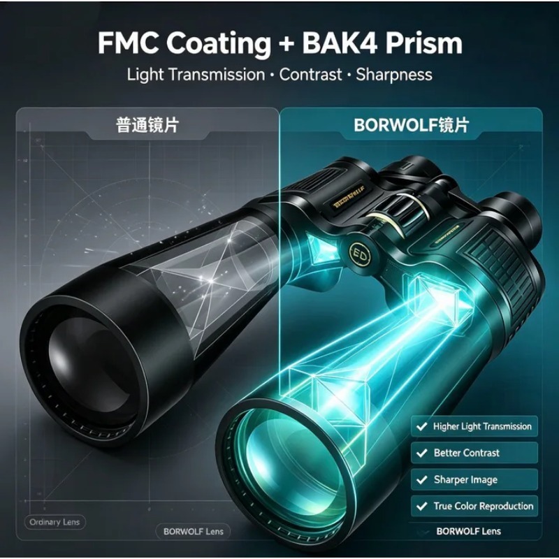 BORWOLF 25-75X70 대형 대물렌즈 쌍안경,  - National Geographic Telescope 70Mm 리뷰 및 가격