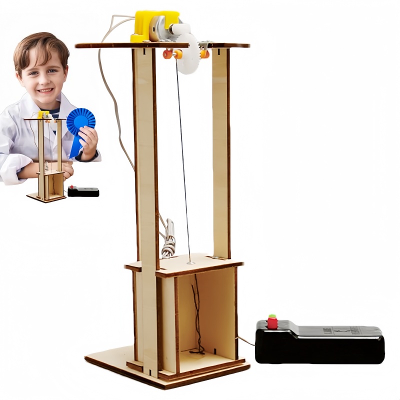 DIY 전기 원격 제어 리프트 엘리베이터 키트 - 어린 - Science Project Kit 리뷰 및 가격