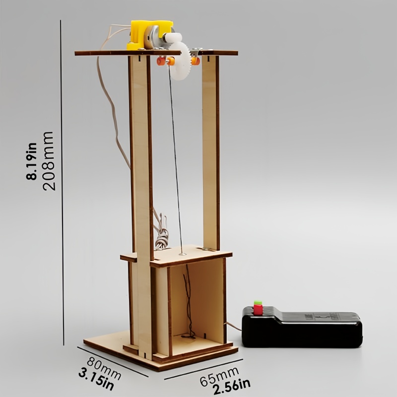 DIY 전기 원격 제어 리프트 엘리베이터 키트 - 어린 - Science Project Kit 리뷰 및 가격