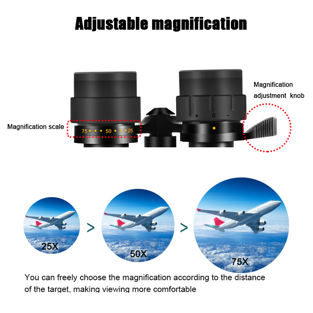 BORWOLF 대형 대물렌즈 25-75X70 쌍안경 F - National Geographic Telescope 70Mm 리뷰 및 가격